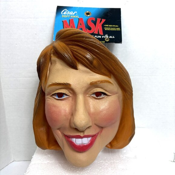Vintage Hillary Clinton Mask with Liner NOS NWT 1992 - Picture 1 of 9